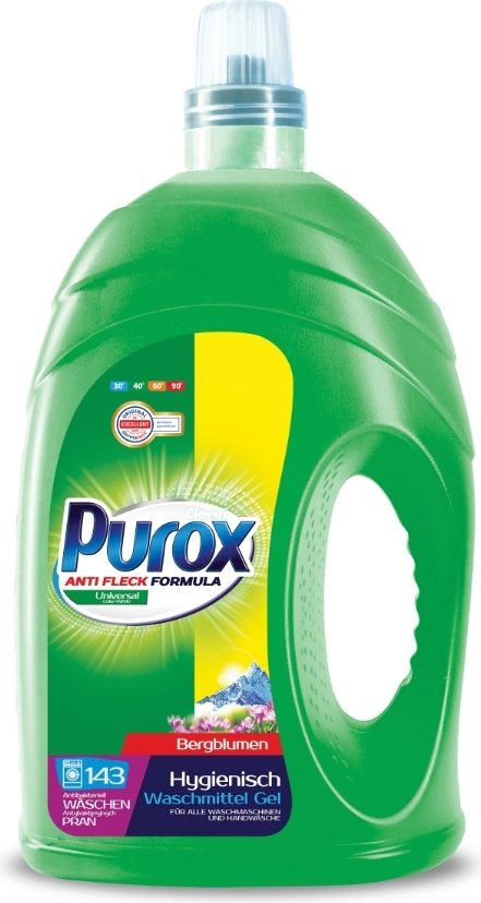 Purox Universales Waschgel, 4.3 l – Effektive Reinigung für alle Gewebearten