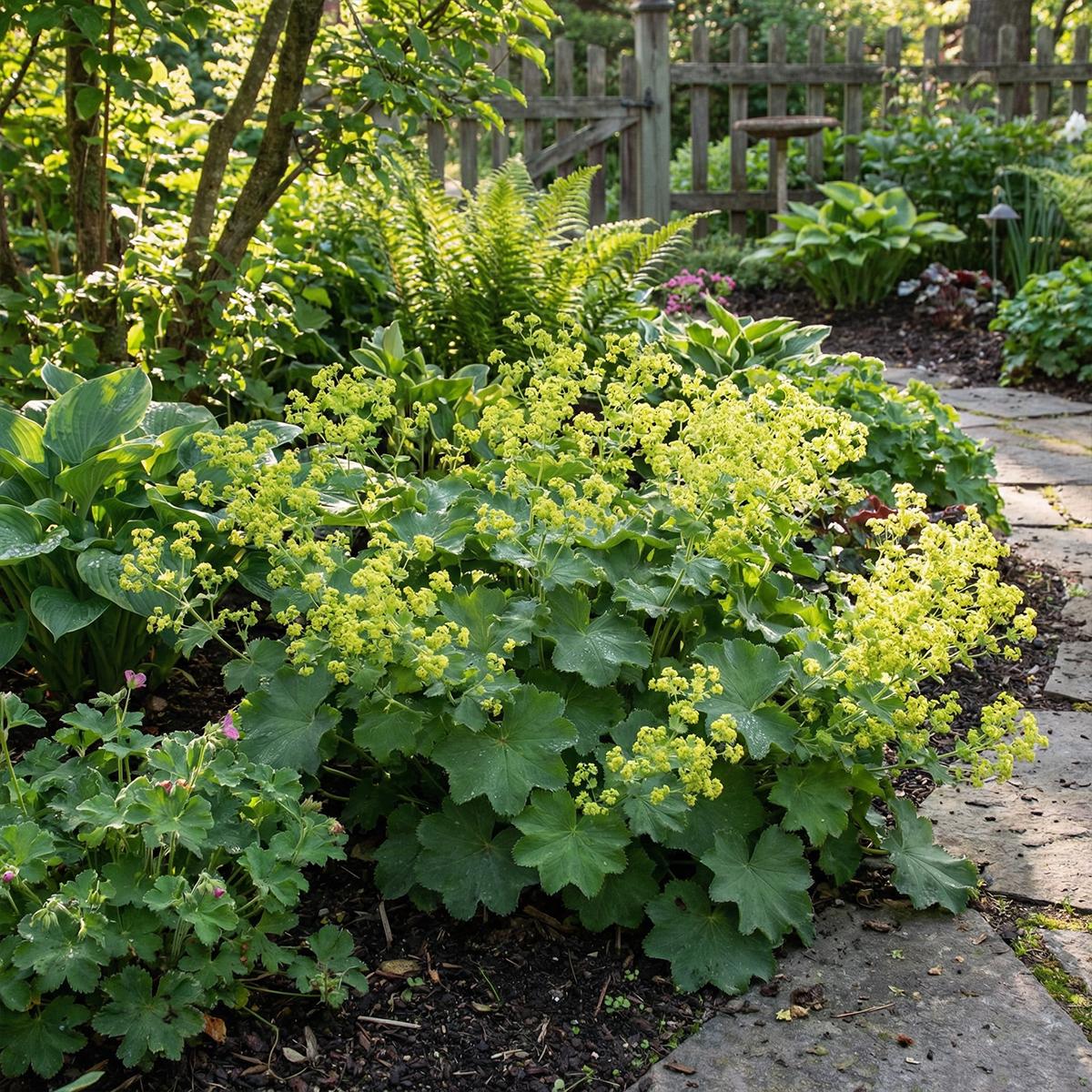 Herbie 6 Stauden Alchemilla mollis winterhart gelbgrün 20 cm Topf-Ø 9 cm BL-5805