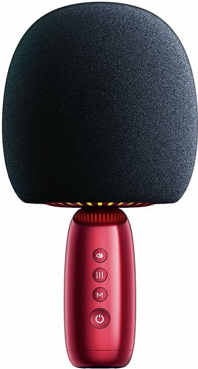 Joyroom JR-K3 bezdrôtový karaoke mikrofón s Bluetooth 5.0 reproduktorom red