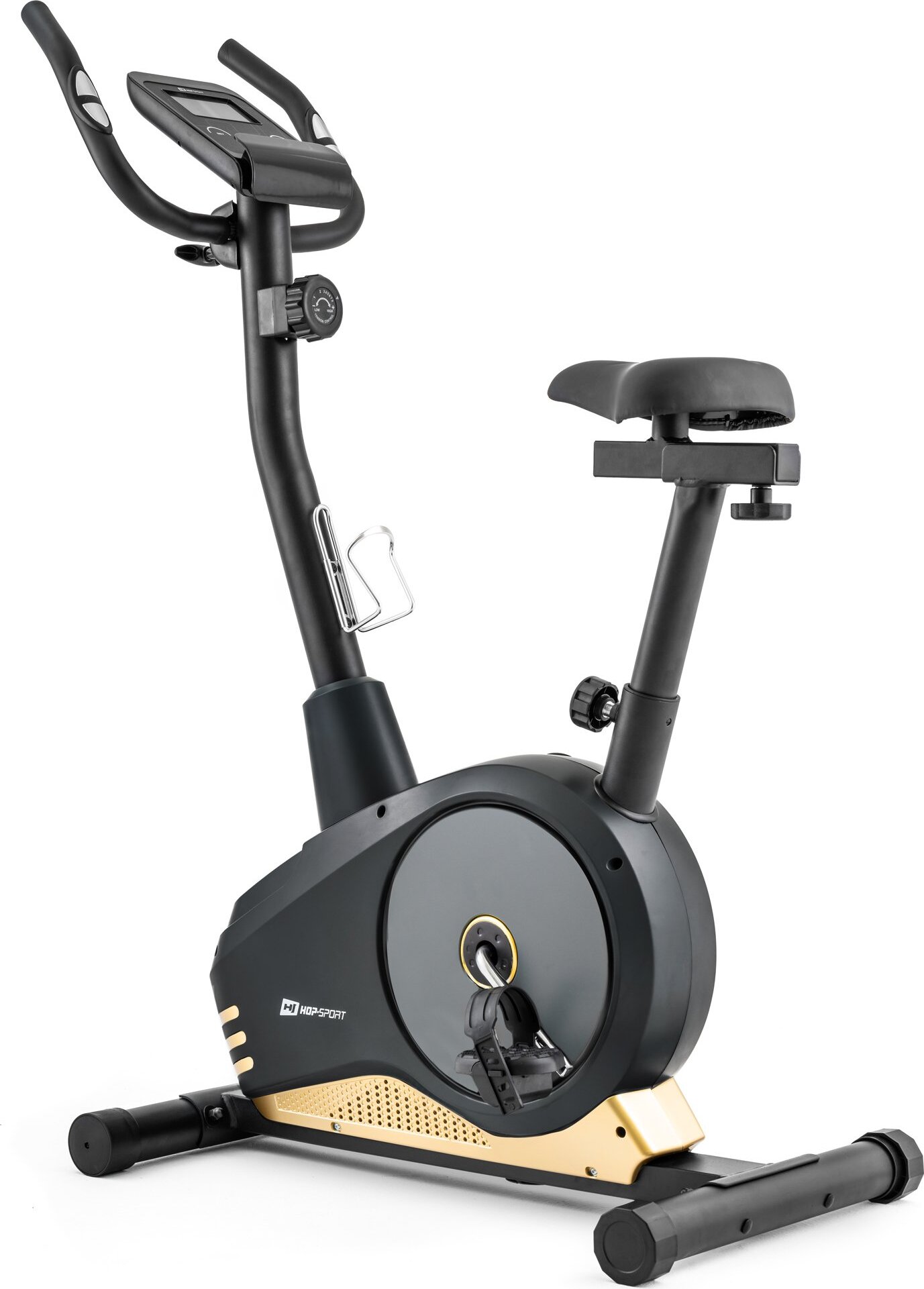 Hop-sport Magnetický rotoped Spark čierno-zlatý | Stacionárny bicykel | Tréningový rotoped