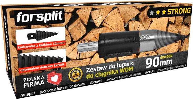 forsplit 90-mm-Schneckenspalter für Traktor / ZW2P-090K2-Kit