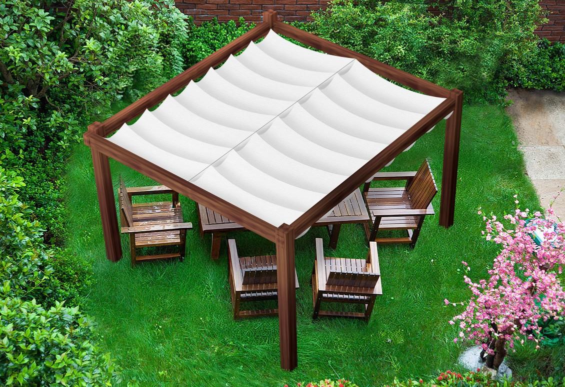 Sunshade Wasserdicht Seilspannmarkise 2,5x4 Biały