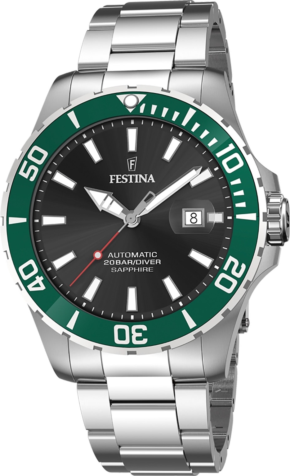 Pánske náramkové hodinky Festina z nehrdzavejúcej ocele strieborné Elegant D2UF20531/2