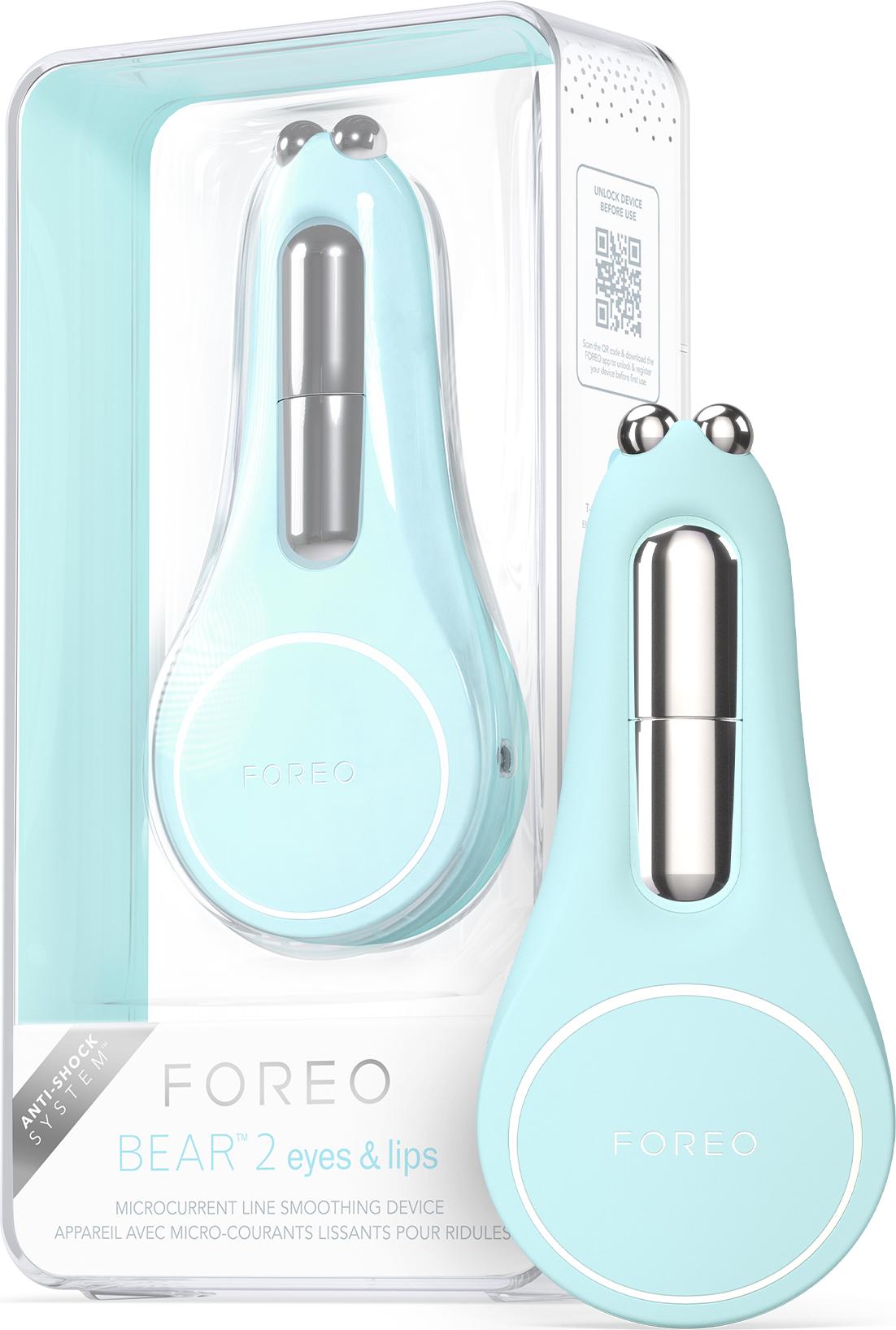 FOREO BEAR 2 Eyes & Lips Gesichtstoner – Augen- & Lippenpflegegerät, Sofortiges Lifting F1740