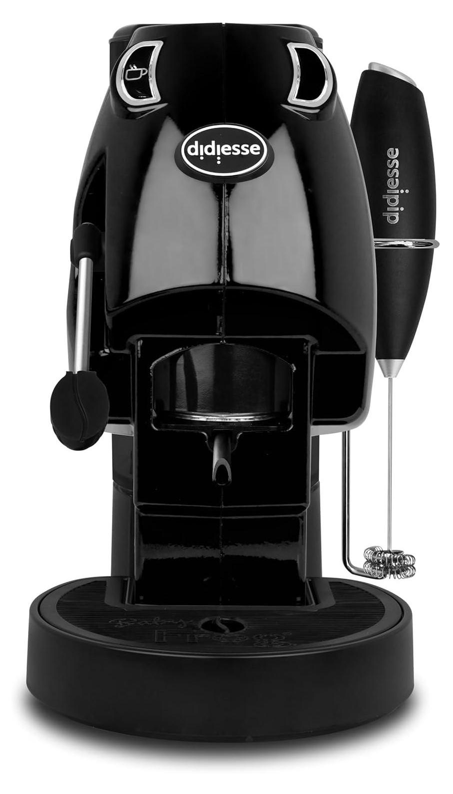 Didiesse Baby Frog coffee & tea, Kávovar na kapsule, 1,5 L, kávový sáčok, 650 W, Čierna