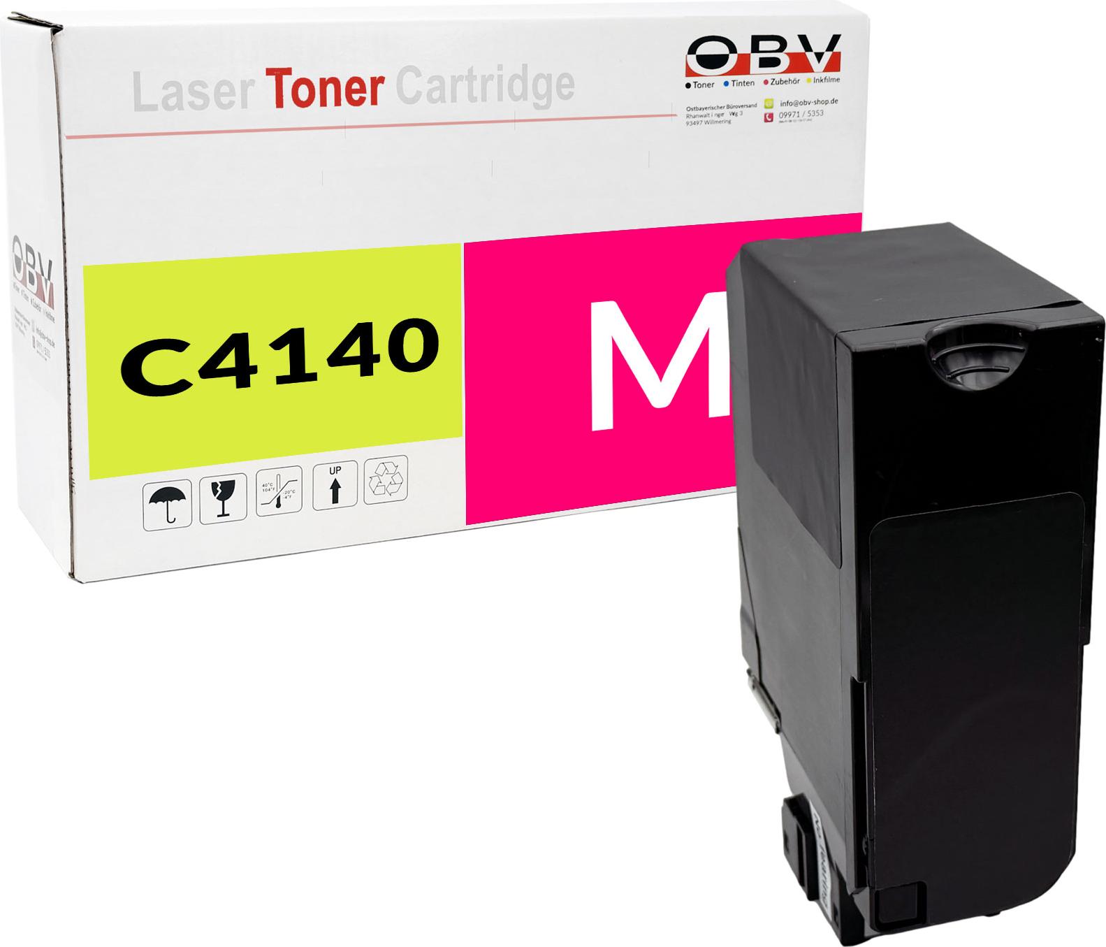 OBV Toner für Lexmark 24B6718 für XC4100 Series XC4140 XC4140de XC4150 Magenta LEX-C4140M