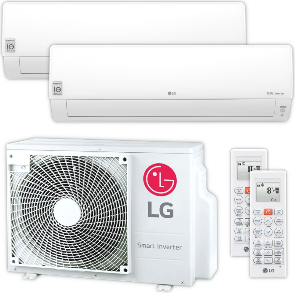 LG | Klimaanlagen-Set DELUXE | 3,5 kW + 3,5 kW