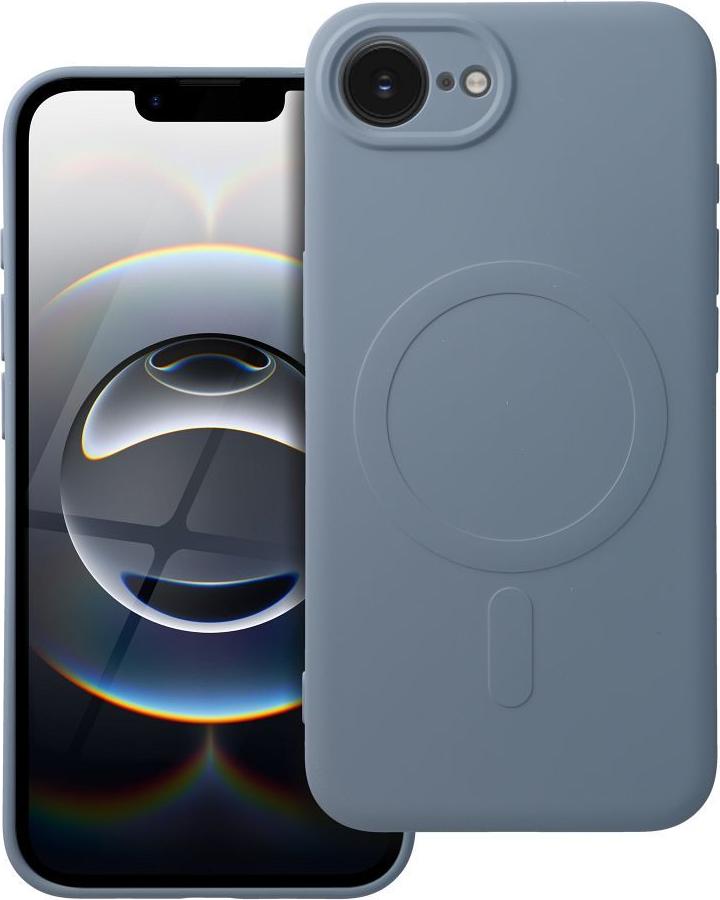 SILIKÓNOVÝ KOV kompatibilný s MagSafe vhodný pre IPHONE 16e svetlo modrý