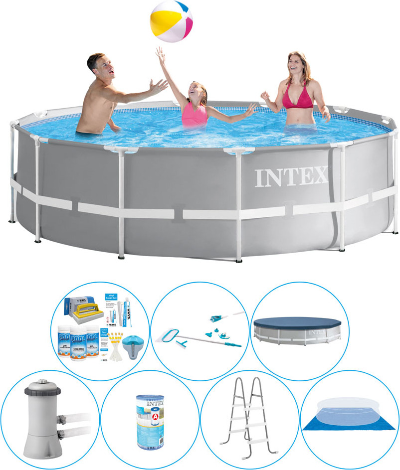Bazén s príslušenstvom - Intex Prism Frame Round 366x99 cm