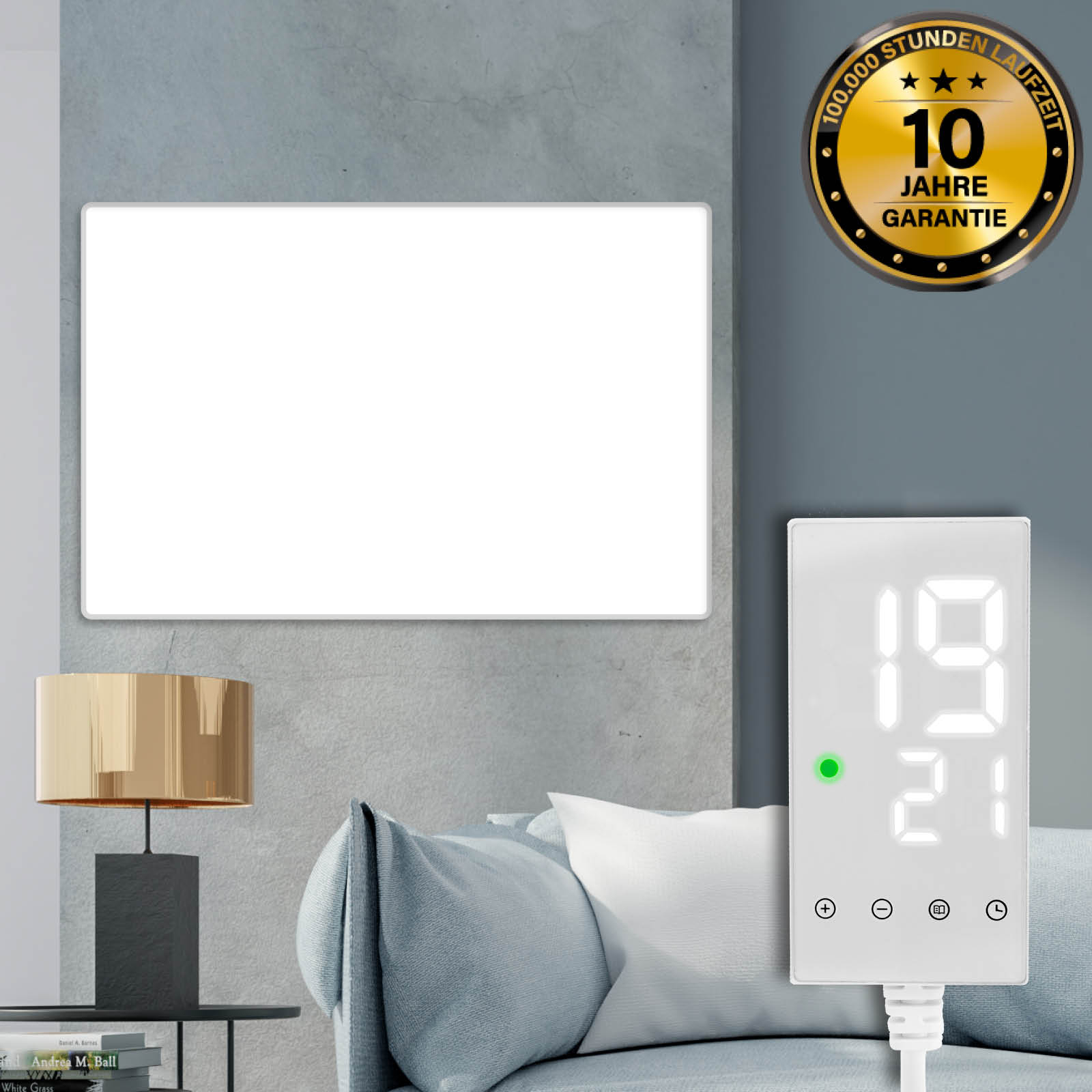 BRAST Infrarot Hybridheizung Mit Thermostat