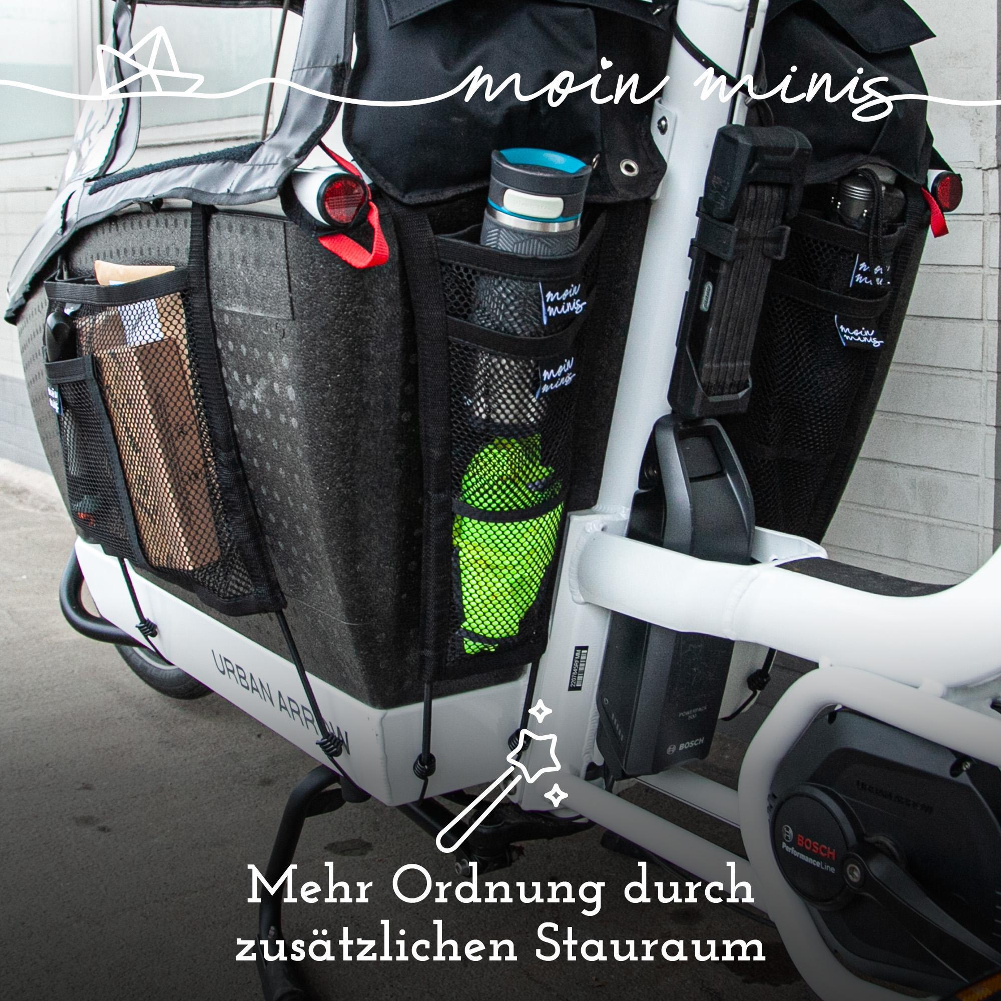 moin minis hinteres Gepäcknetz für Urban Arrow Family und Family Next Lastenrad Fahhrad Cargo
