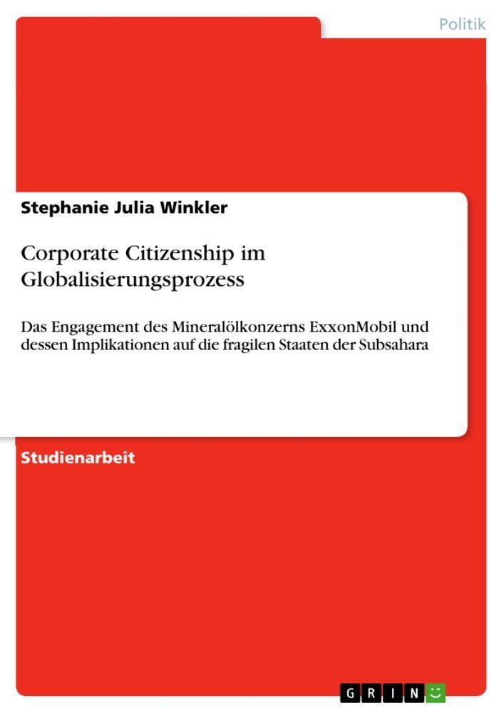 Sonstige Verlage Corporate Citizenship im Globalisierungsprozess