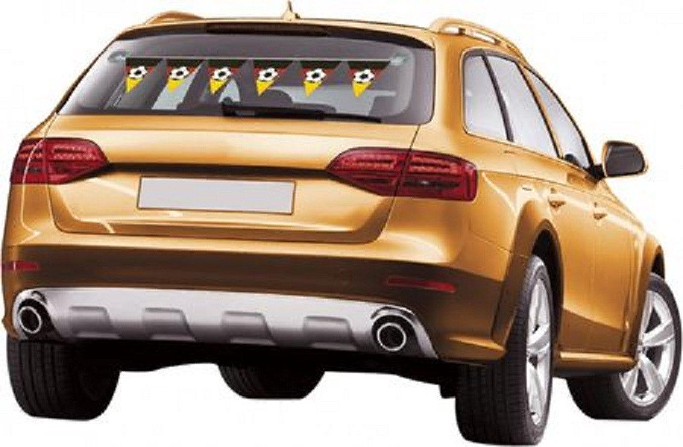 JUNG Fahne Auto Wimpelkette Deutschland Fussball EM 2024 Fan, Europameisterschaft (Fahne, Flagge, Fan Artikel, Mützen, Auto, Europameisterschaft)