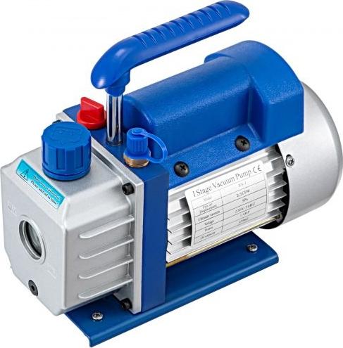 VEVOR 2.5CFM Vakuumpumpe 1 Stufe 1-4 PS Luftvakuumpumpe Klimaanlagenpumpe 220 V/50 Hz Kältemittelvakuumpumpe HVAC 1440 U/min AC-Vakuumpumpe AC-Verteiler 71505-0