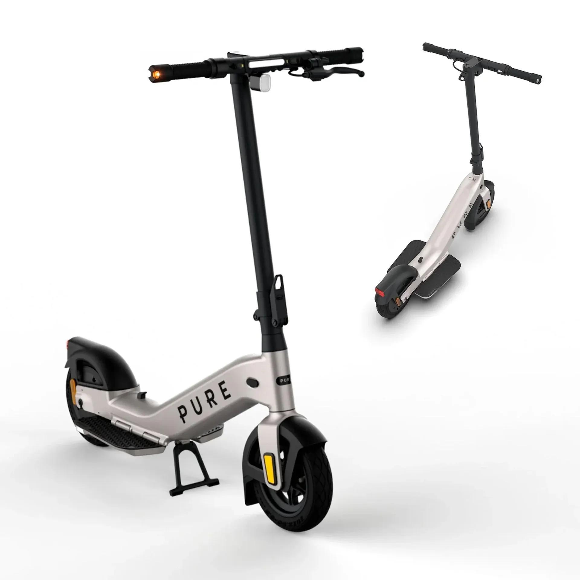 Pureelectric E-Scooter PURE Advance+ Platinum - mit Straßenzulassung, Ultimative Fahrposition, 20 km/h