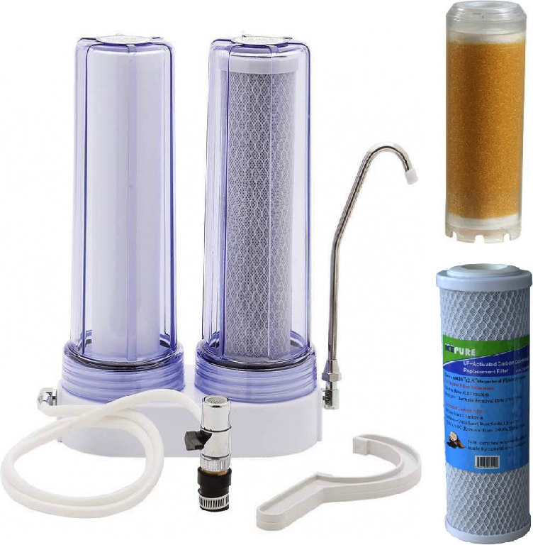 Alapure Wohnmobil-Wasserfilter-Set für sicheres und kalkfreies Trinkwasser CP2 + CTO10HF + Kalkvrij