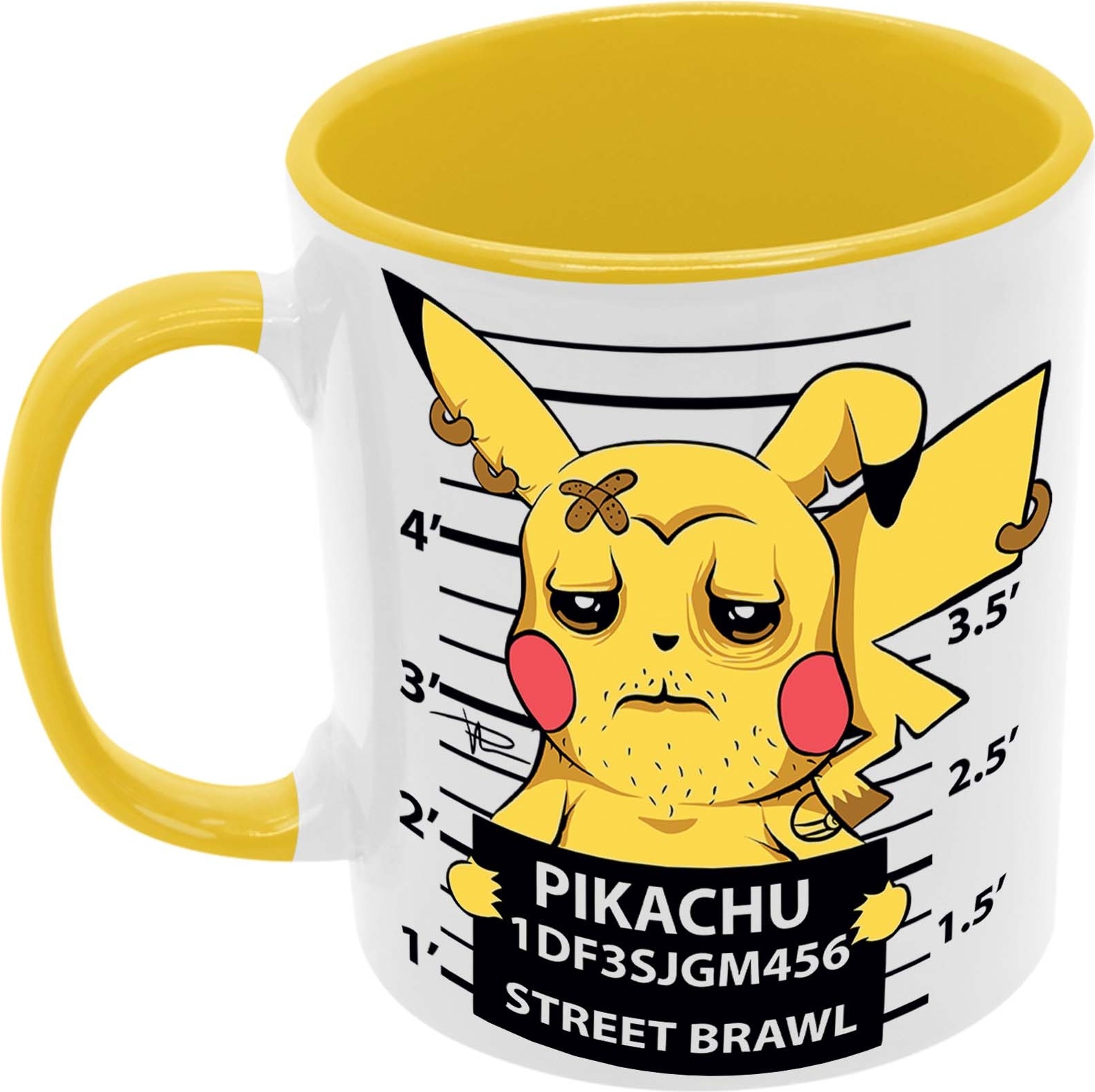 Pikachuwanted Hrnček Dar Tasse Mug Anime Manga Japan Animation Pokemon Pikachu Ash Charizard Arbok Charmander Meowth Squirtle, Žltá 330 ml