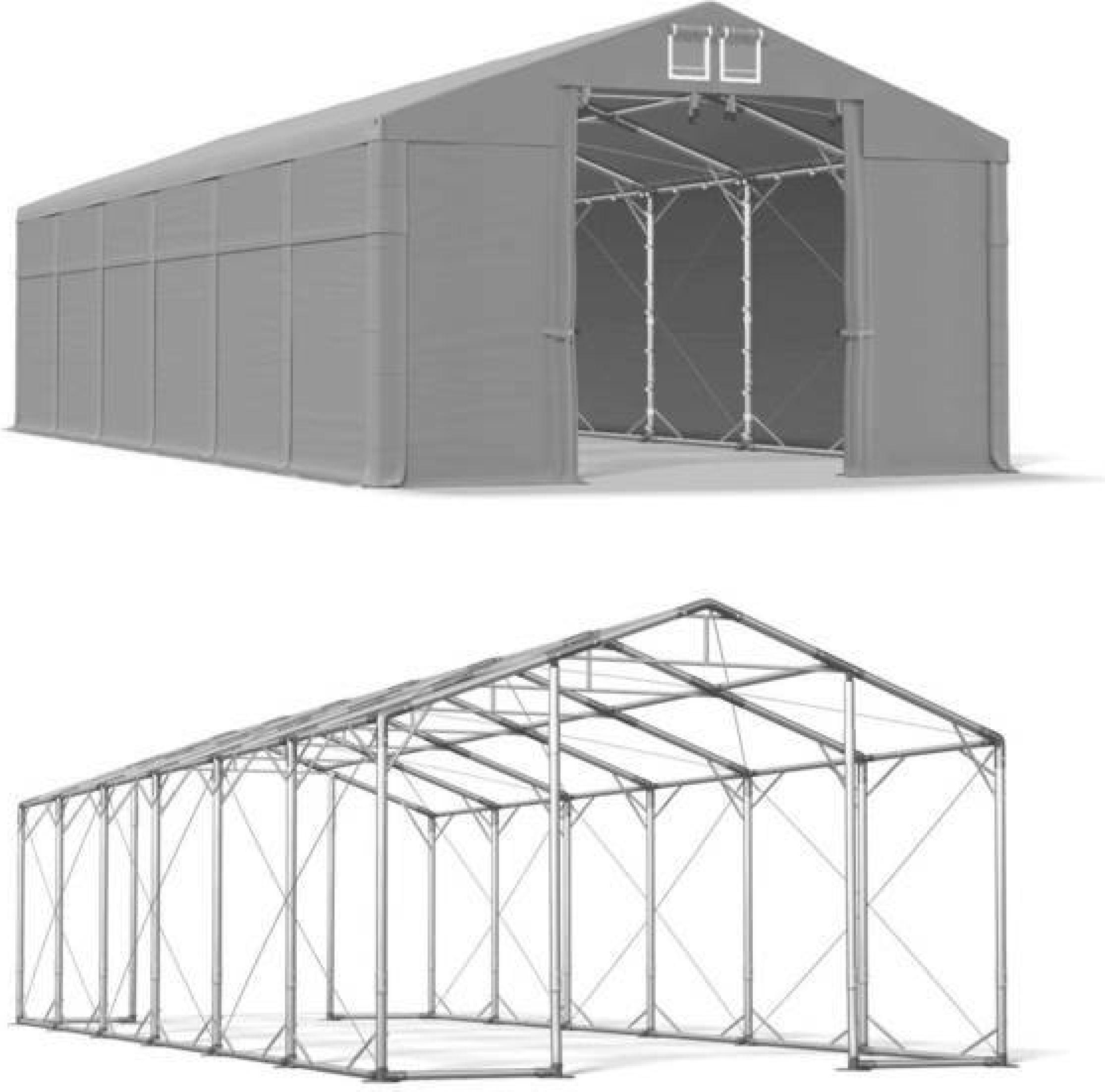 8x12 Grau Zeitschrift Zelt POLAR MSD