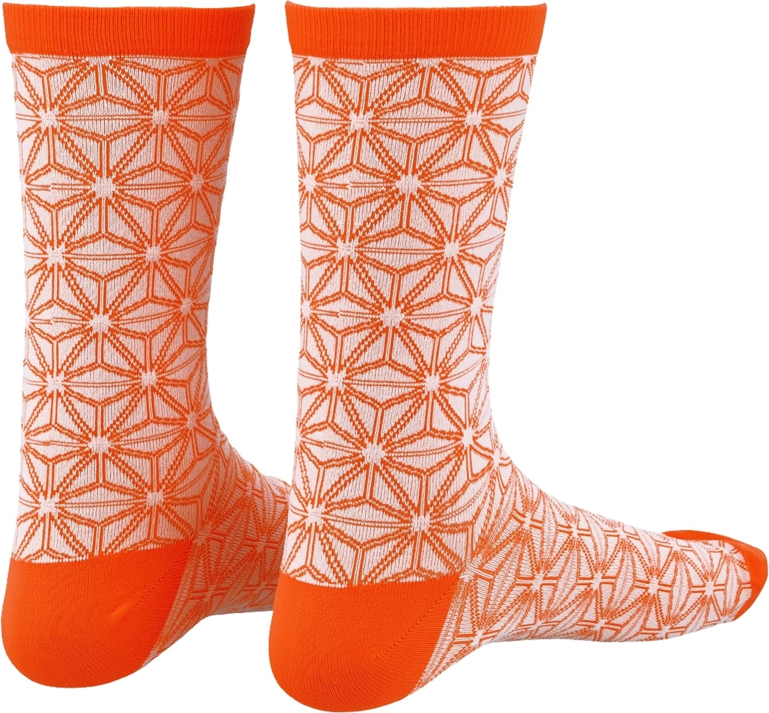 Supacaz Uni Socken Supasox Asanoha , Weiß Koralle, 43-47 SX
