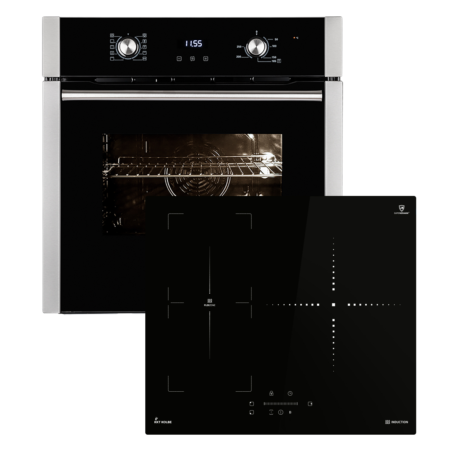 Backofen und Induktionskochfeld SET8005IND593SP