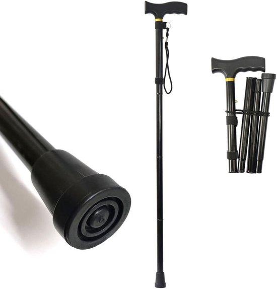 OEM Wanderstock – Verstellbar und zusammenklappbar – 85-95 cm – Wanderstöcke – 5-stufige Höhenverstellung – Rutschfest – Wanderstöcke – Gehstöcke für Senioren – Wanderstöcke – Robust – Wandern – Ergonomischer Griff – Schwarz 2026