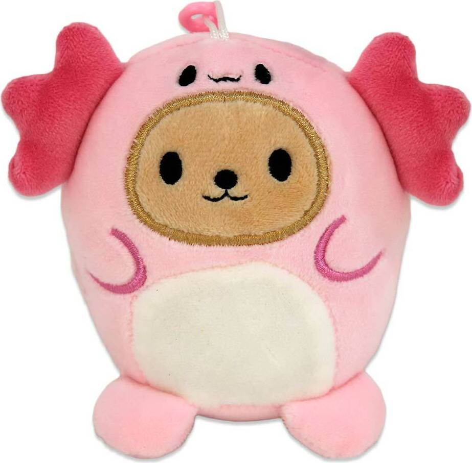 BEMIRO Axolotl Anhänger Kawaii aus Plüsch - ca. 10 cm