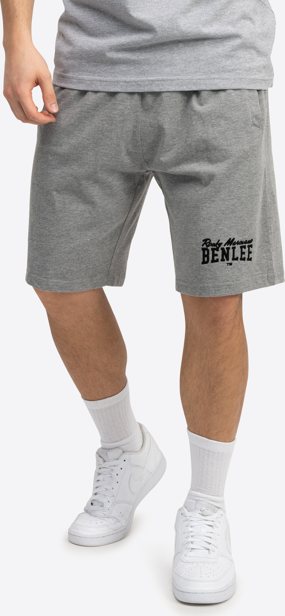 Herren Shorts normale Passform BASIC Marl Grey 4XL BENLEE 196011