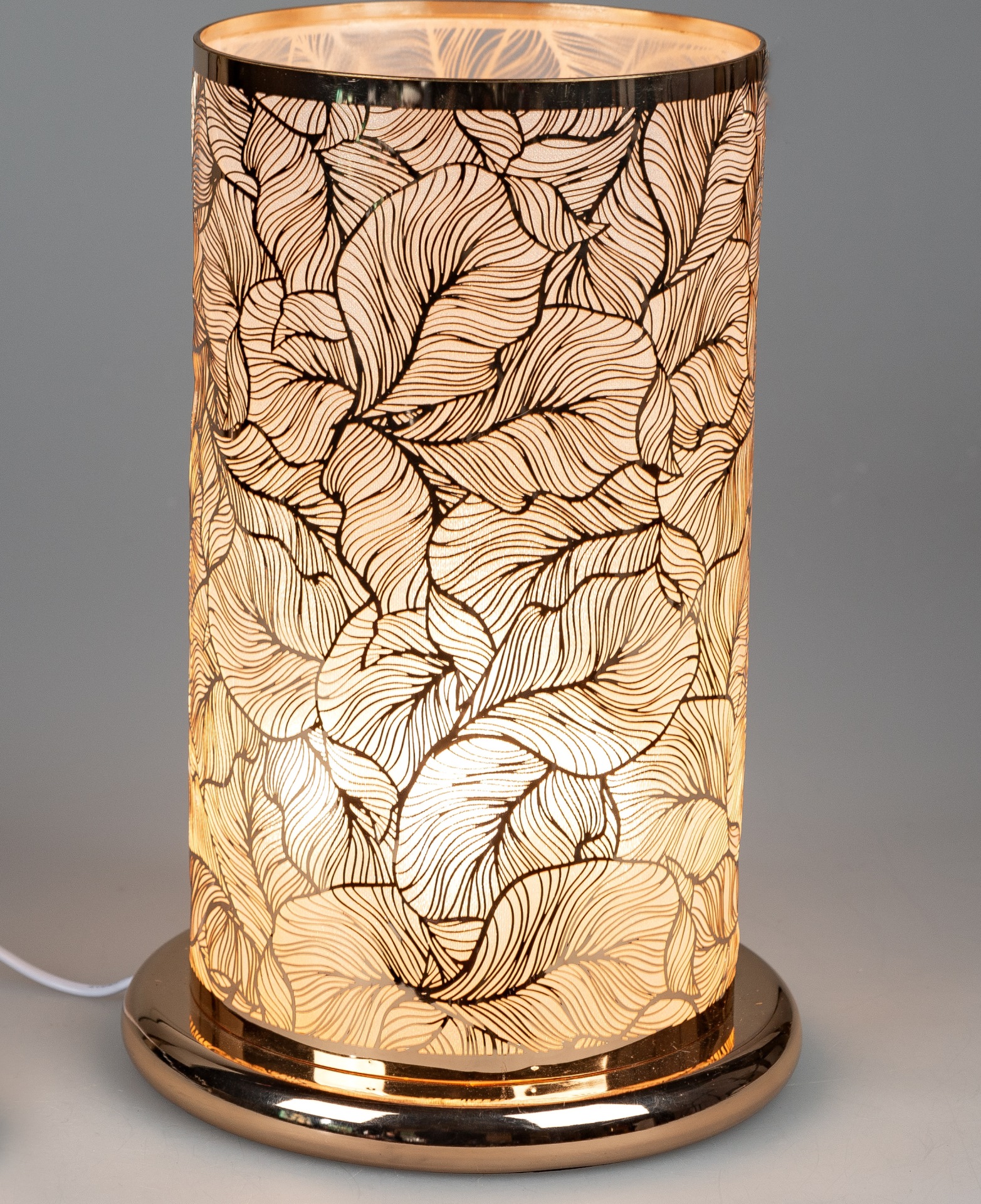 Formano Lampe oval XL Tischlampe weiß Keramik DEKO Lebensbaum  Geschenk
