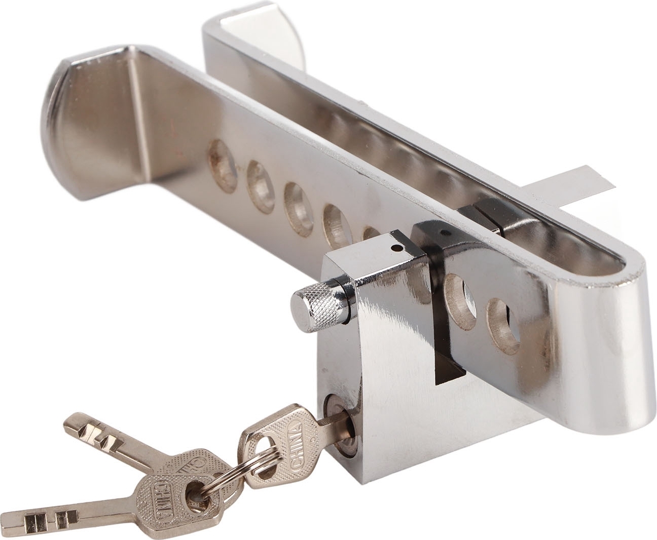 Cocosity Bremspedalsperre,Lenkradsperre,Kupplungssperre aus Edelstahl,Kupplungspedalsperre,Sicherheitsbremspedalsperre,Auto-Diebstahlsicherung