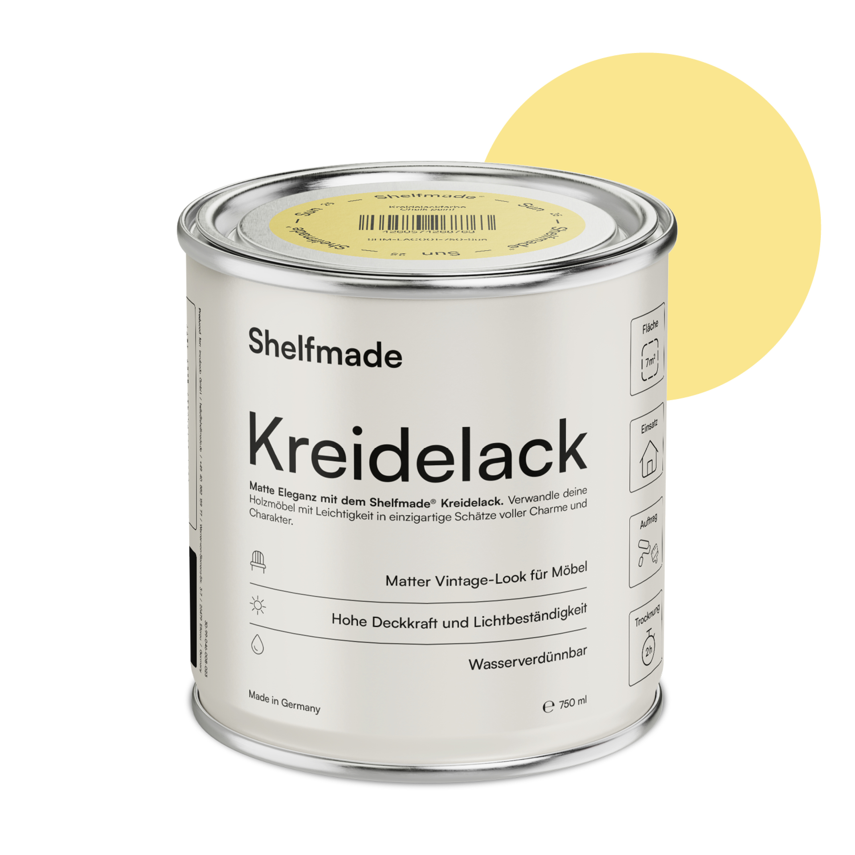 shelfmade Kreidefarbe Möbel Shabby Chic Holzlack DIY - Chalk Paint matter Look