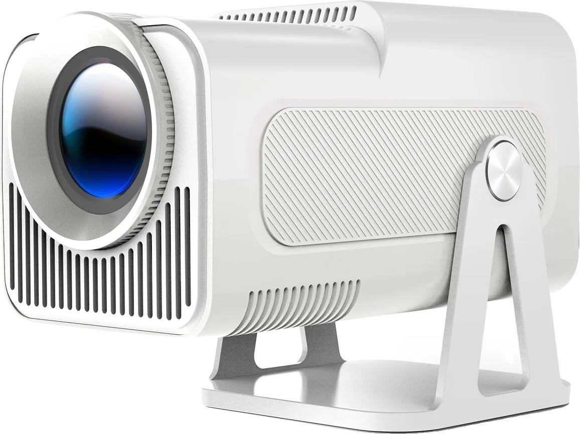 Mini projektor, kompatibilný s Bluetooth, optické rozlíšenie 1920x1080, jas 18000 lúmenov, biely, zástrčka EÚ