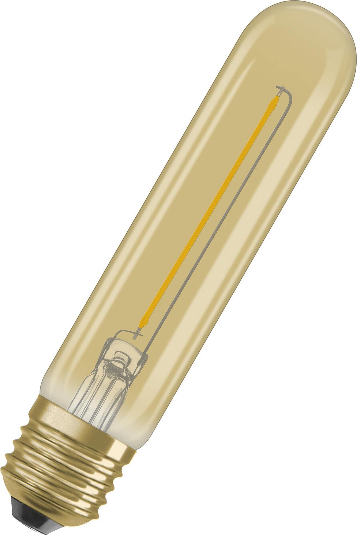Osram LED Filament T29 Röhre Vintage 1906 2,8W = 20W E27 Gold gelüstert extra warmweiß 2000K AC17135