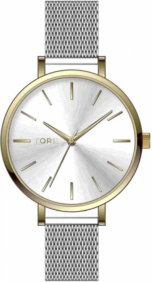 Damen Armbanduhr TORII G37SS.OG in Silber, klassisch im Modestil