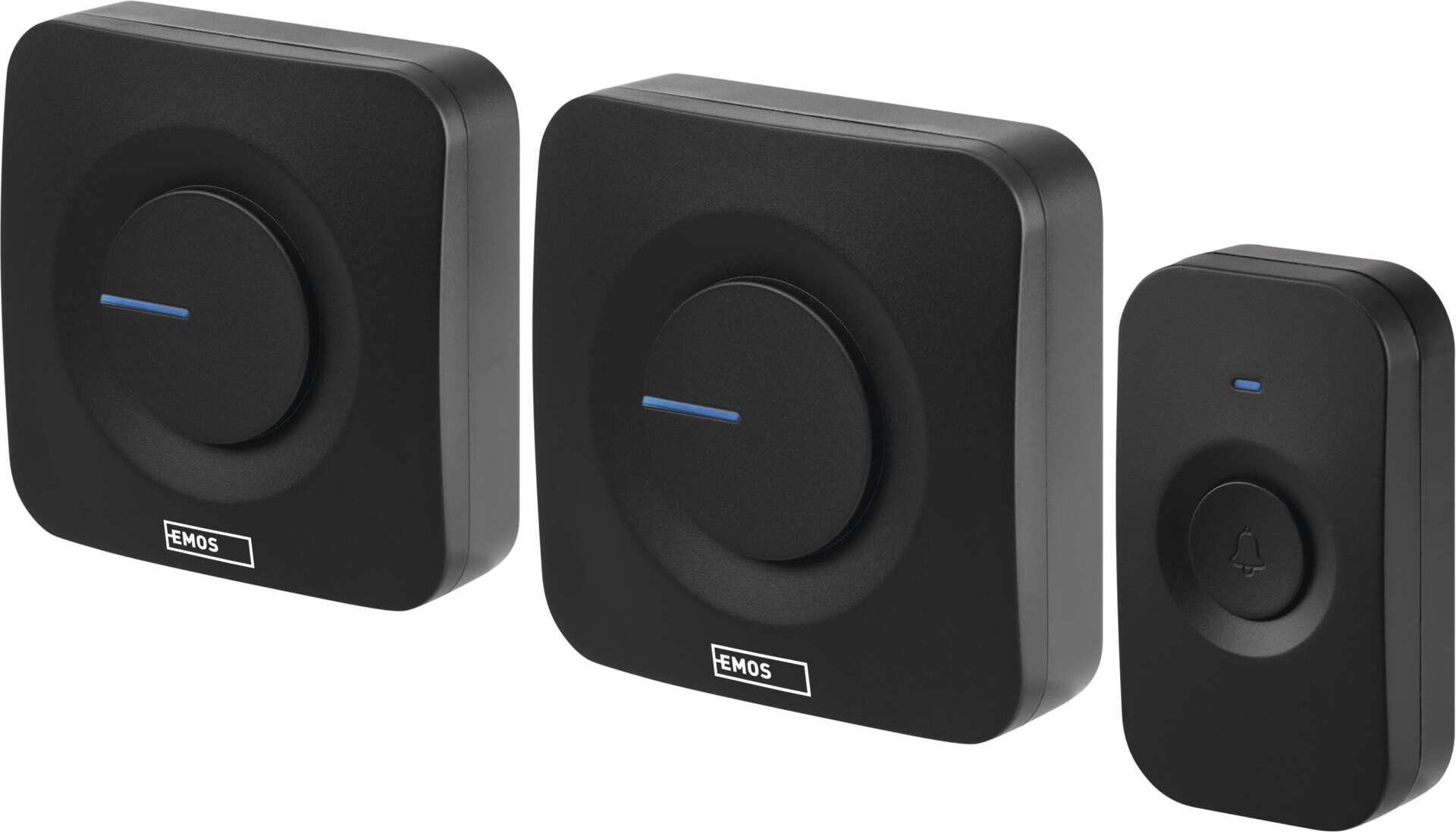 EMOS Funkklingel Set - 2 Klingeln, 52 Melodien, 180m Reichweite