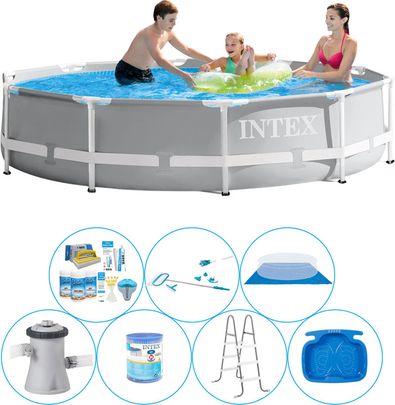 Intex Prism Frame Round 305x76 cm - 8-dielny - balenie bazénov All-in-1