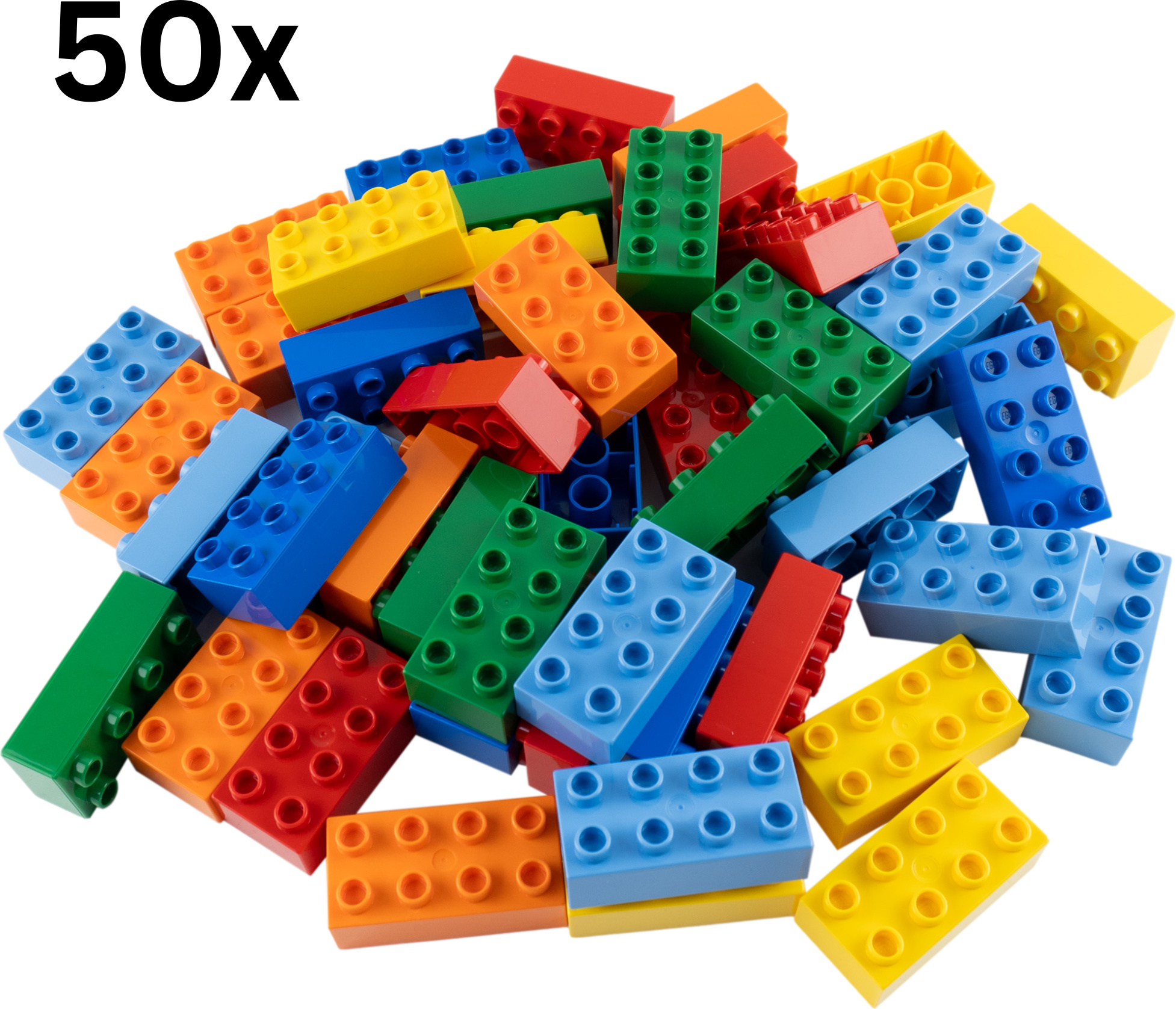 LEGO® DUPLO® Denný mix pre 1 dieťa 2x4 kocky Farebná NOVINKA! 50 dielikov - Každý mix je samostatne zostavený