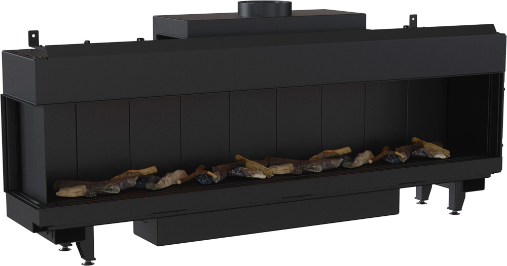 Plynový krb LEO 200 ľavý zemný plyn ∅ 130/200 15 kW