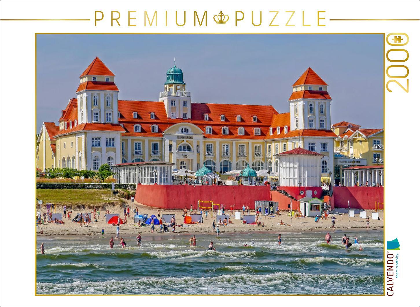 CALVENDO Puzzle Traditionsreiches Kurhaus Binz | 2000 Teile Lege-Größe 90x67cm Foto-Puzzle für glückliche Stunden