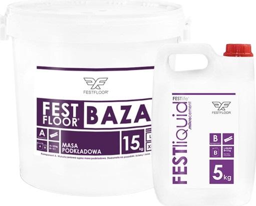 FESTFLOOR BAZA 15+5 kg - Mikrozementbasis - Zuschlagstoffgröße L
