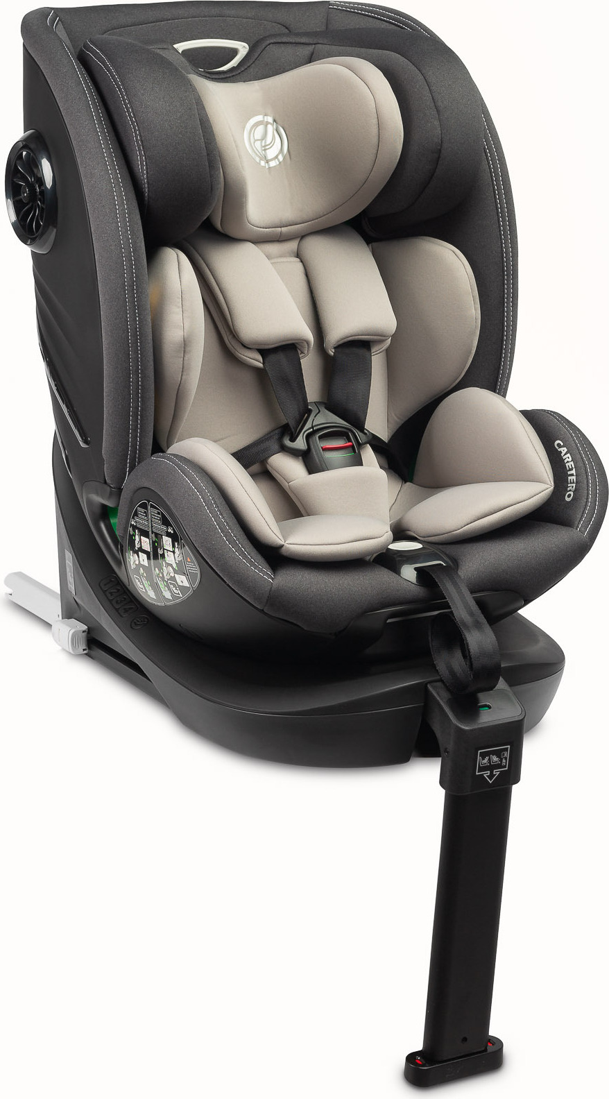 CARETERO Autositz Kinder Autokindersitz Fortis, ISOFIX, 40-150cm, Grau 56232