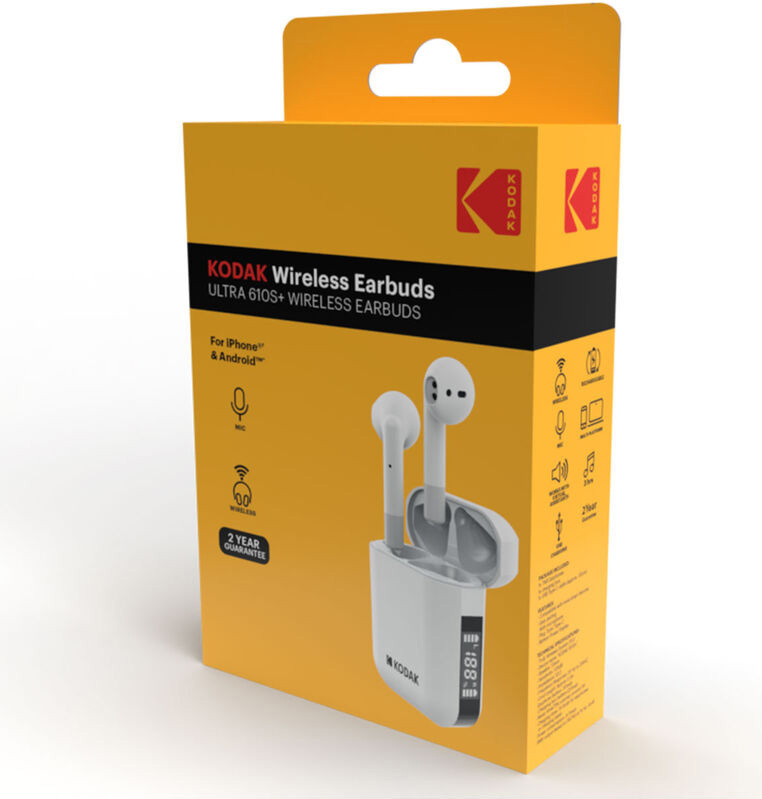 Kodak bezdrôtové slúchadlá biele 610S
