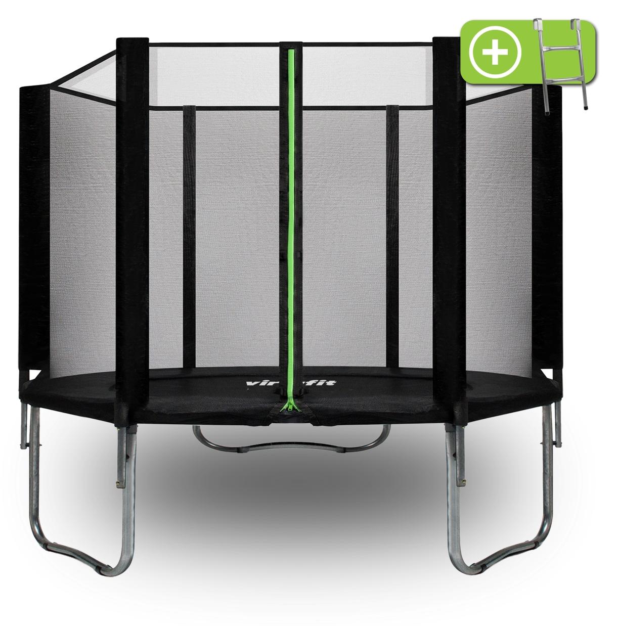 VirtuFit trampolína s bezpečnostnou sieťou, čierna, 305 cm
