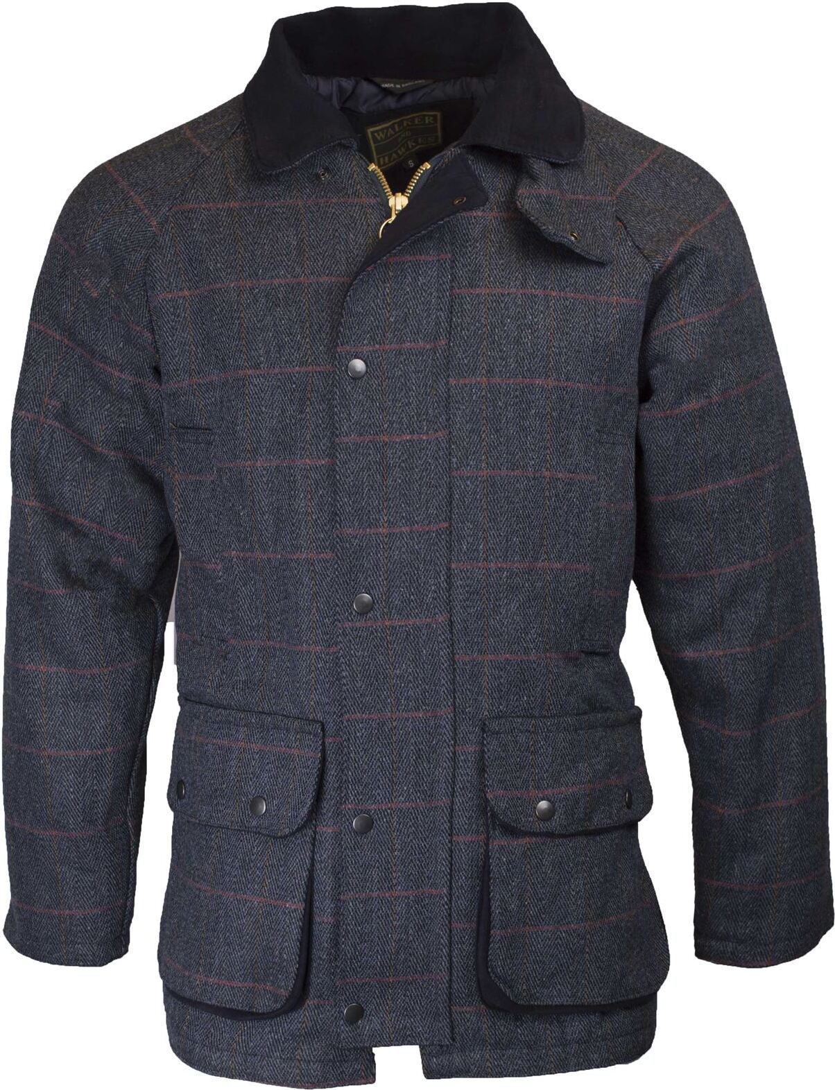 Tweed Jacke Derby Barlaston Herren blue tweed S