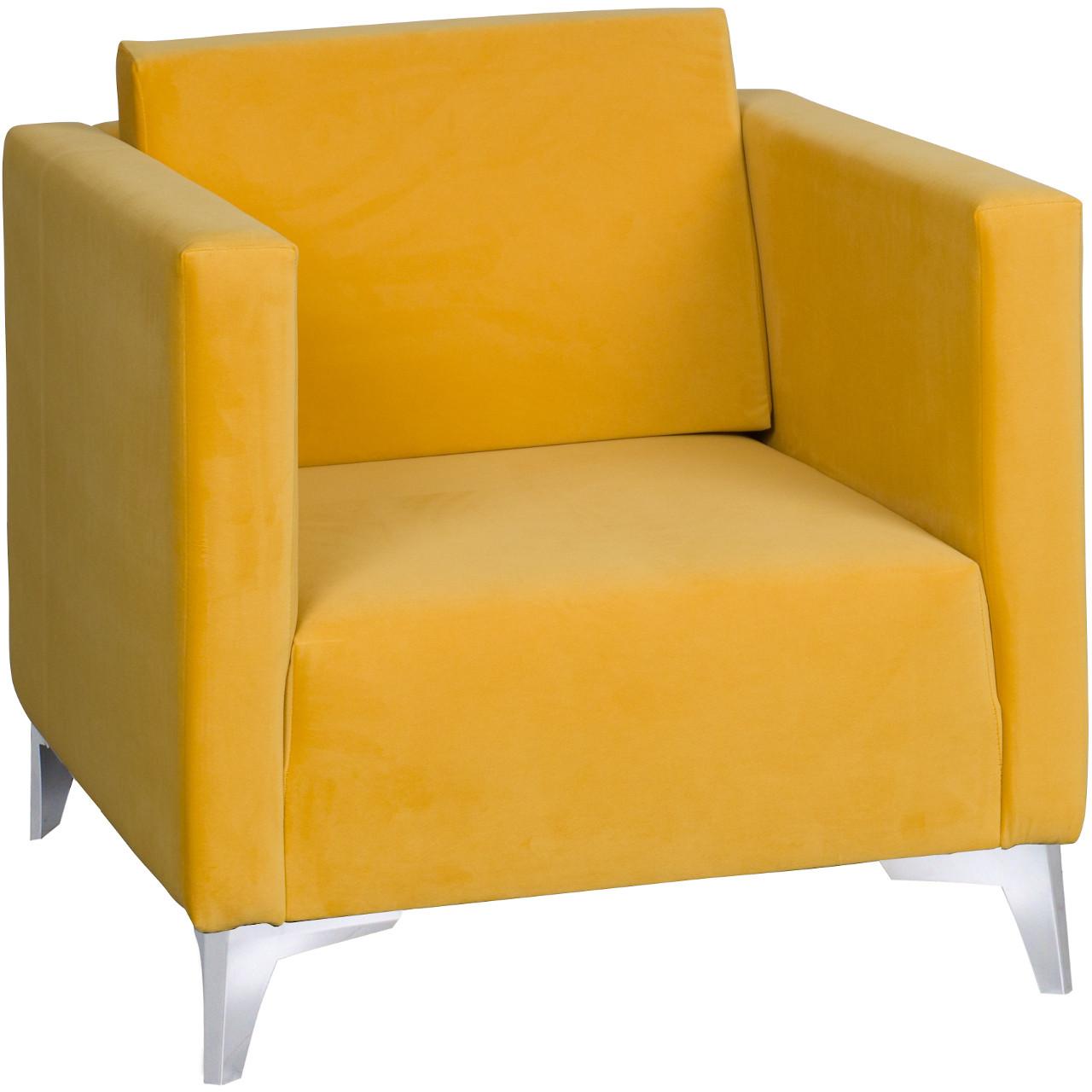 Sessel ZEFIR Stoff, Chromgestell, 76x73,5x82 cm (BxHxT)