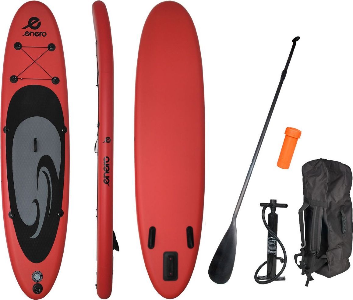ENERO Paddleboard 320x76x15 Rot,Schwarz,Grau