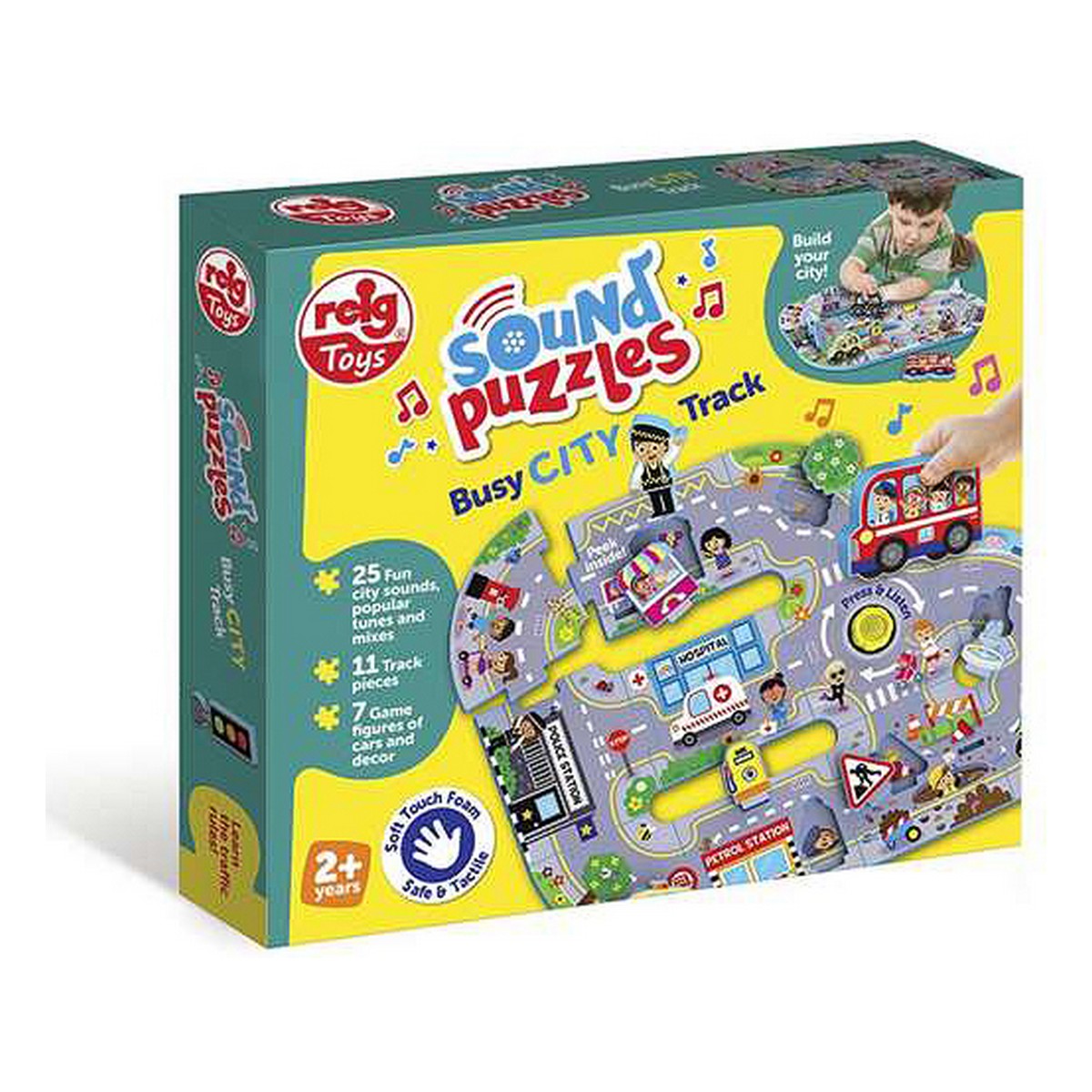 Reig Musicales Puzzle mit Geräuschen – Überfüllte Stadt Busy City