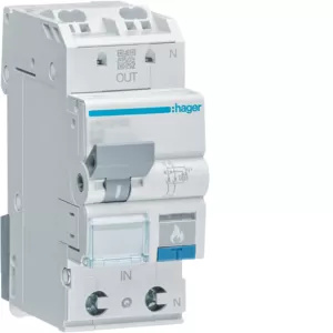 Hager Fehlerlichtbogen-Schutzeinrichtung AFDD mit LS-Schalter 1P+N 6kA C-13A 2M, 230 - 230 V ARC963D