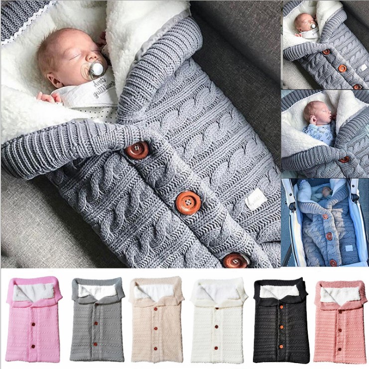 Stricken Warm Halten Sommerschlafsack Baby Wagen Decke für Babydusche Geschenk MO&SU Neugeborene Baby Hüttenschlafsack Draussen