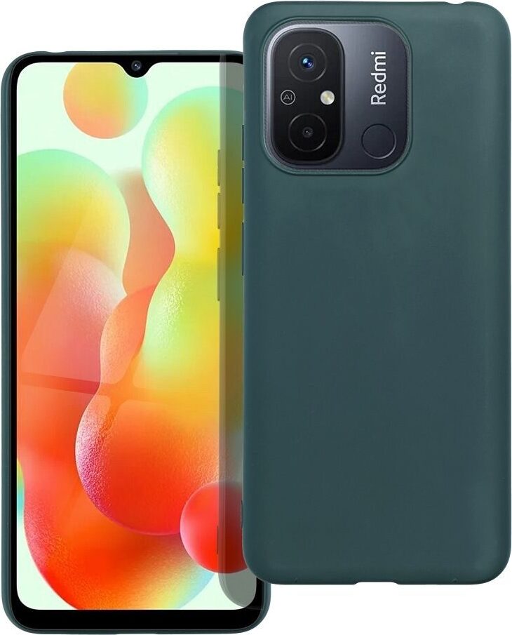 MATT puzdro na mobilný telefón vhodné pre XIAOMI Redmi 12C tmavozelené