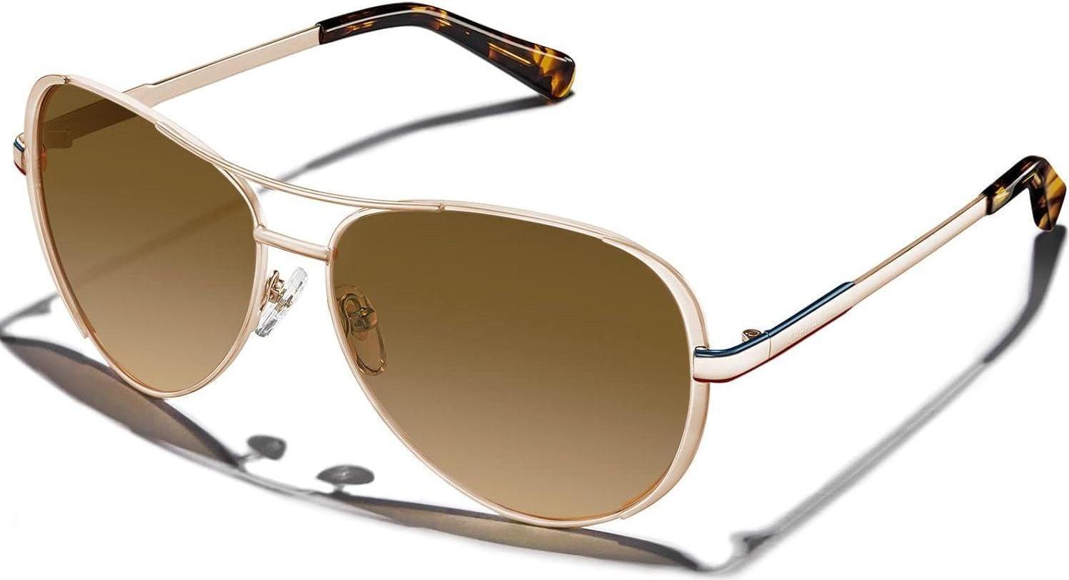 Sonstige CARFIA Pilotenbrille Damen Sonnenbrille Polarisiert UV400 mit Etui